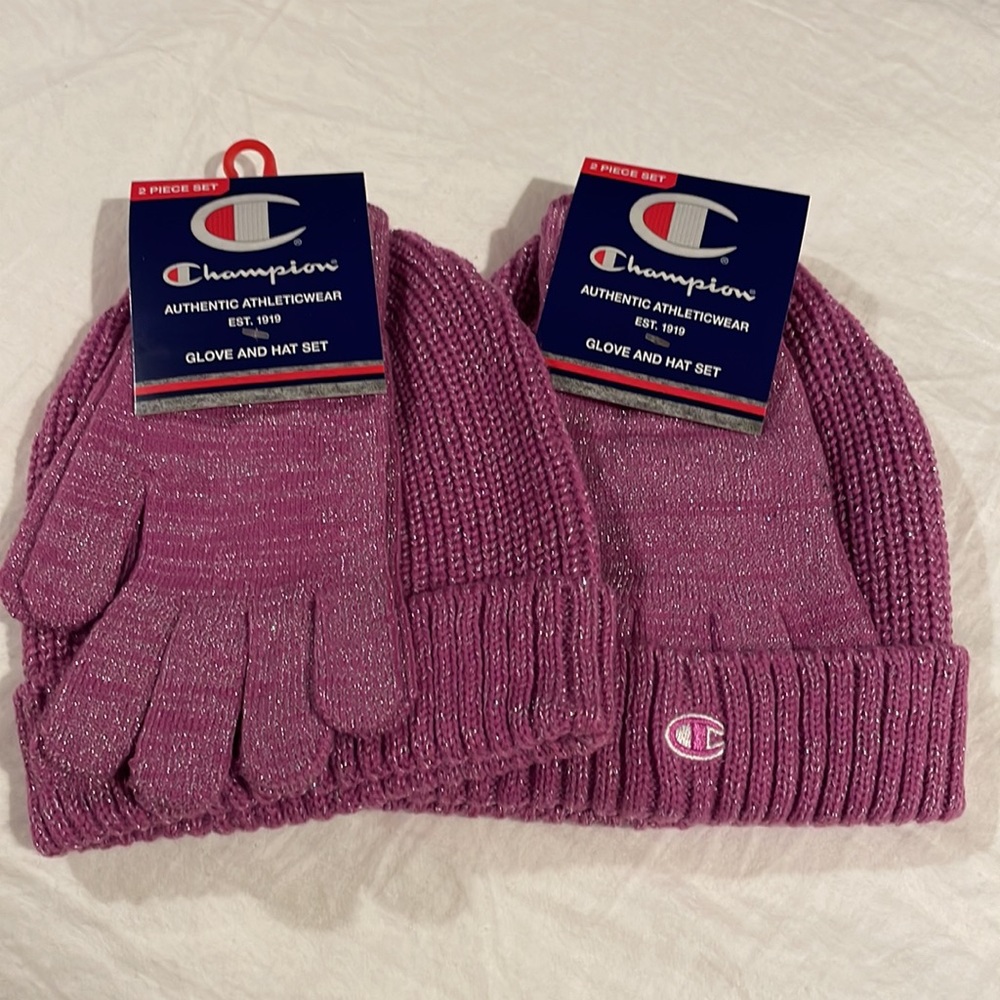 2 sets! Champion Women’s Hat & Gloves - NWT